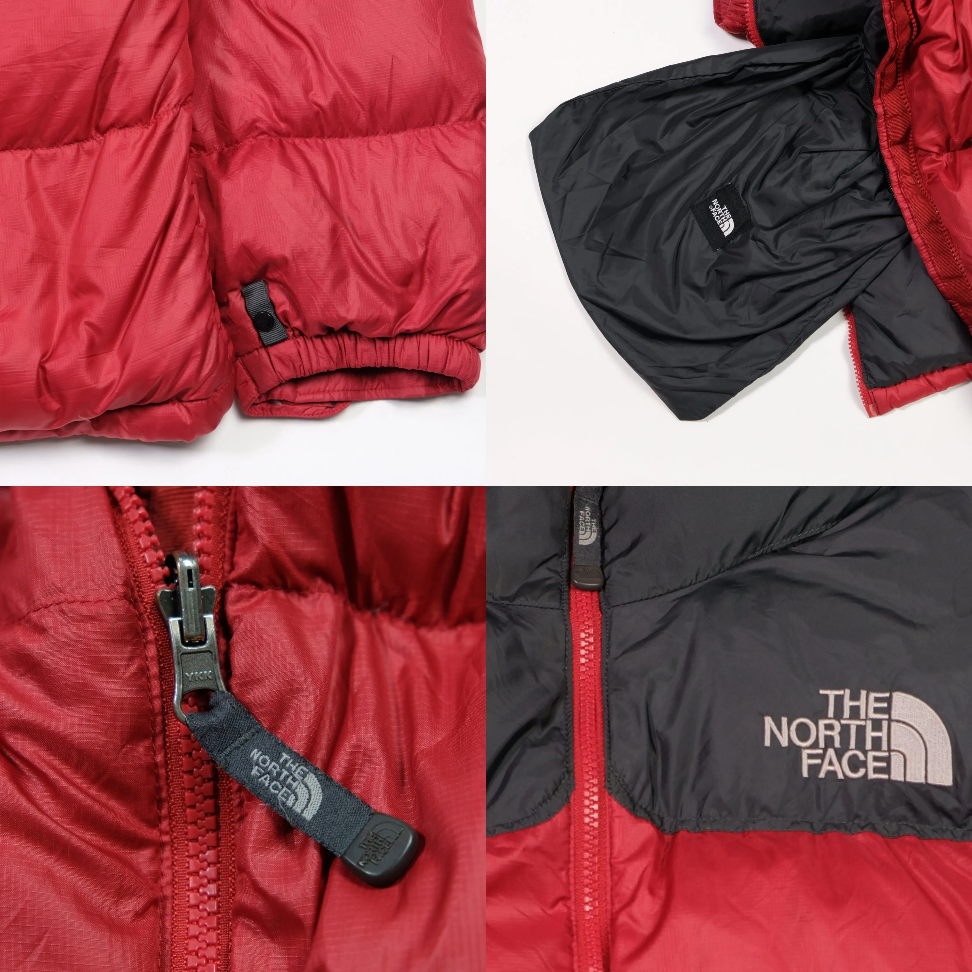 The North Face Nuptse 700 Red Down Puffer Jacket Large/XL