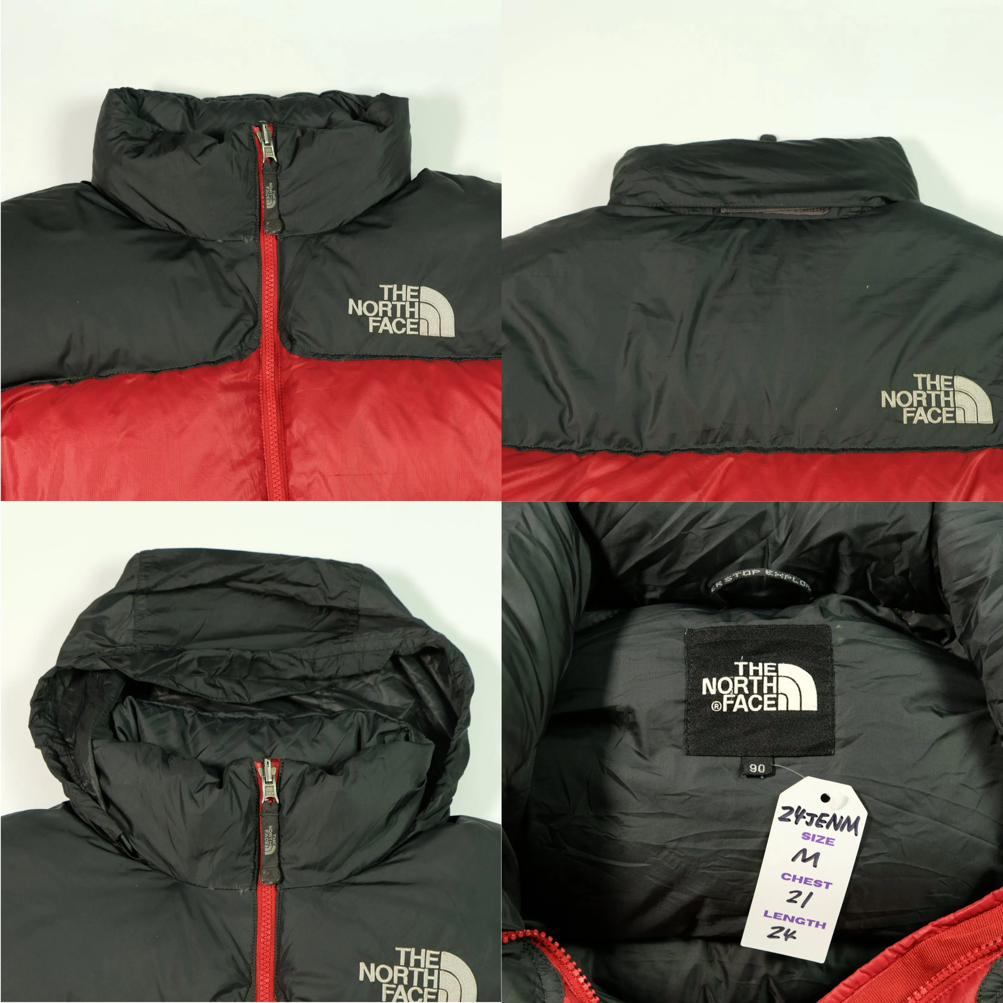 The North Face Nuptse 700 Red Down Puffer Jacket Small/Medium