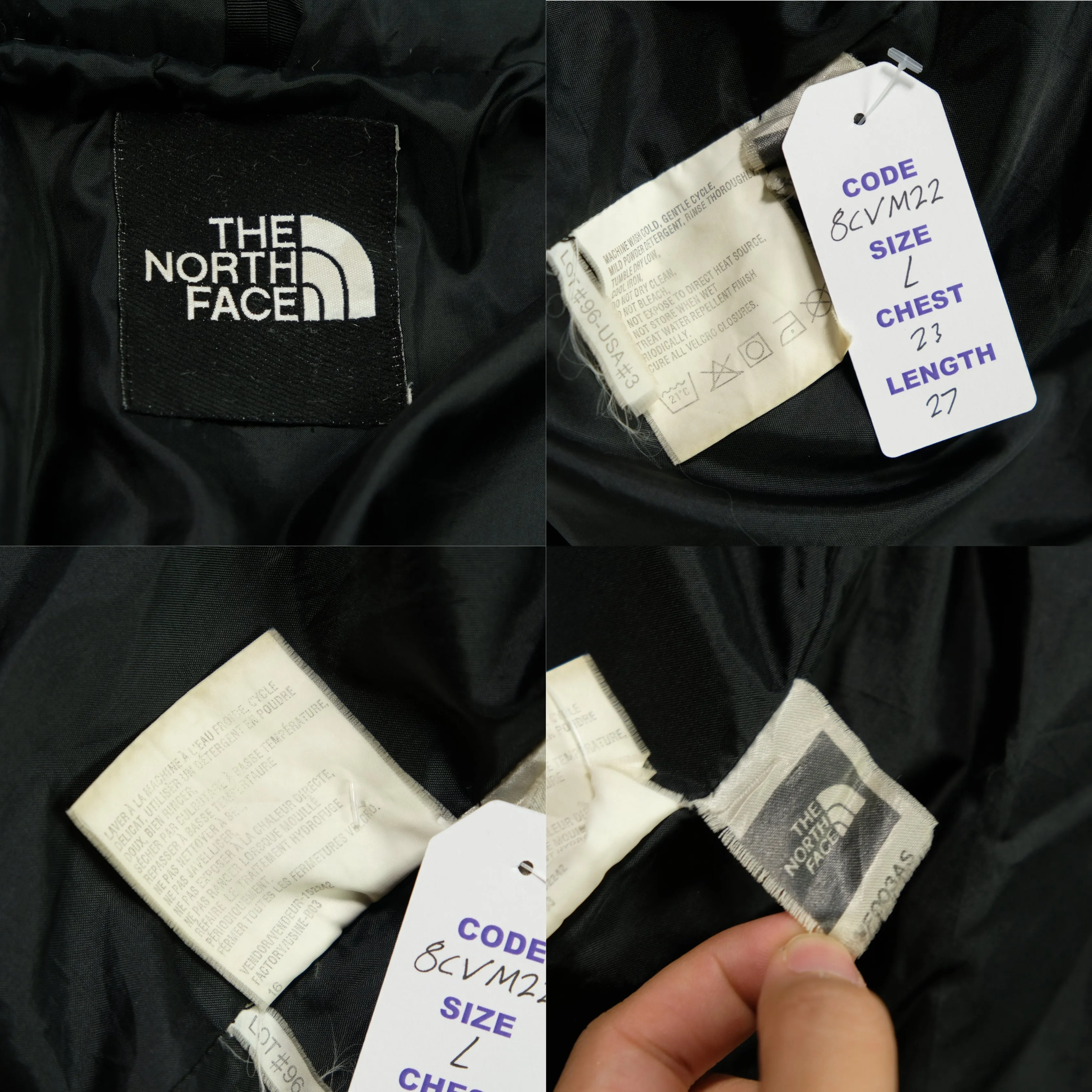 The North Face Nuptse 700 Vintage Puffer Jacket Large