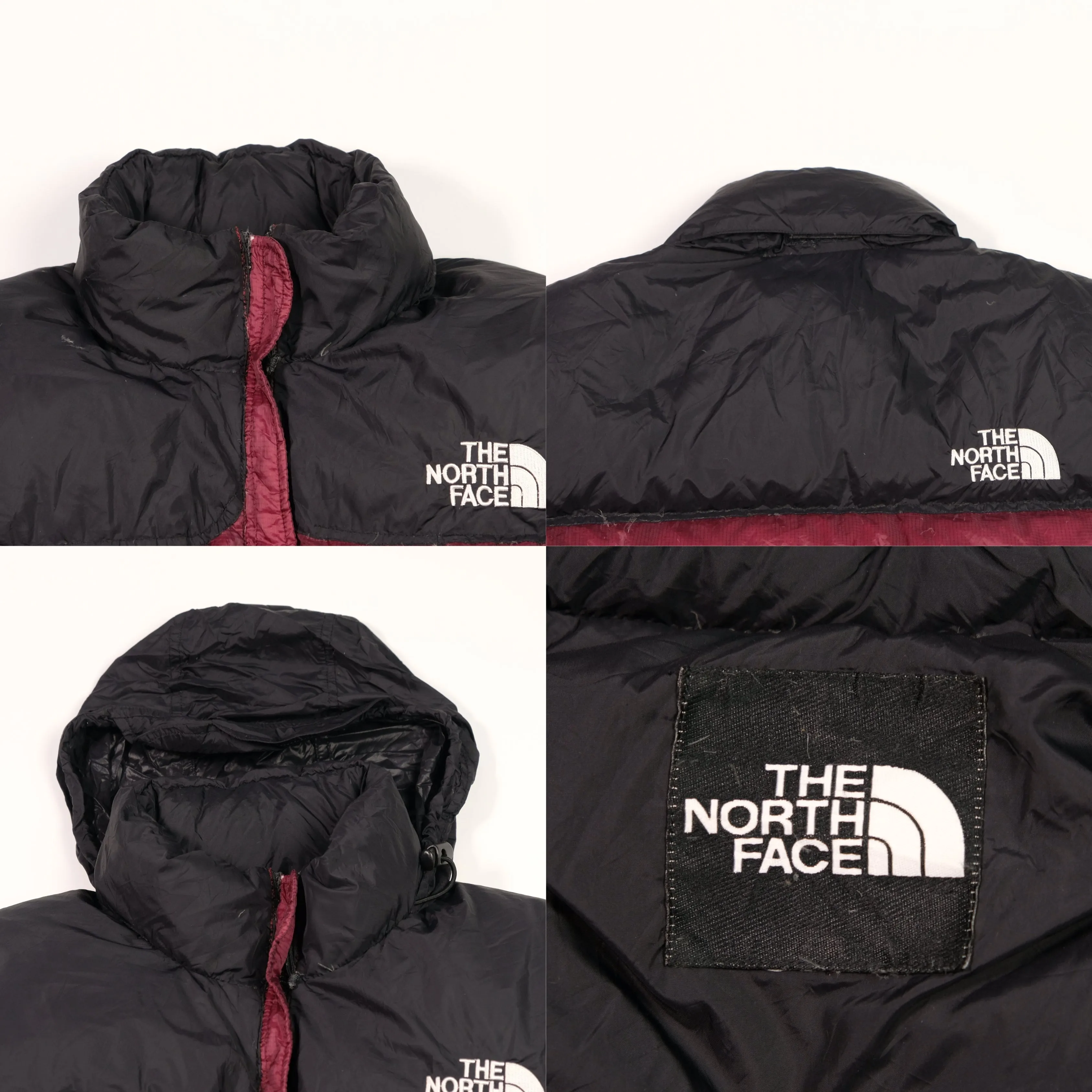 The North Face Nuptse 800 Vintage Burgundy Puffer Jacket Medium/Large