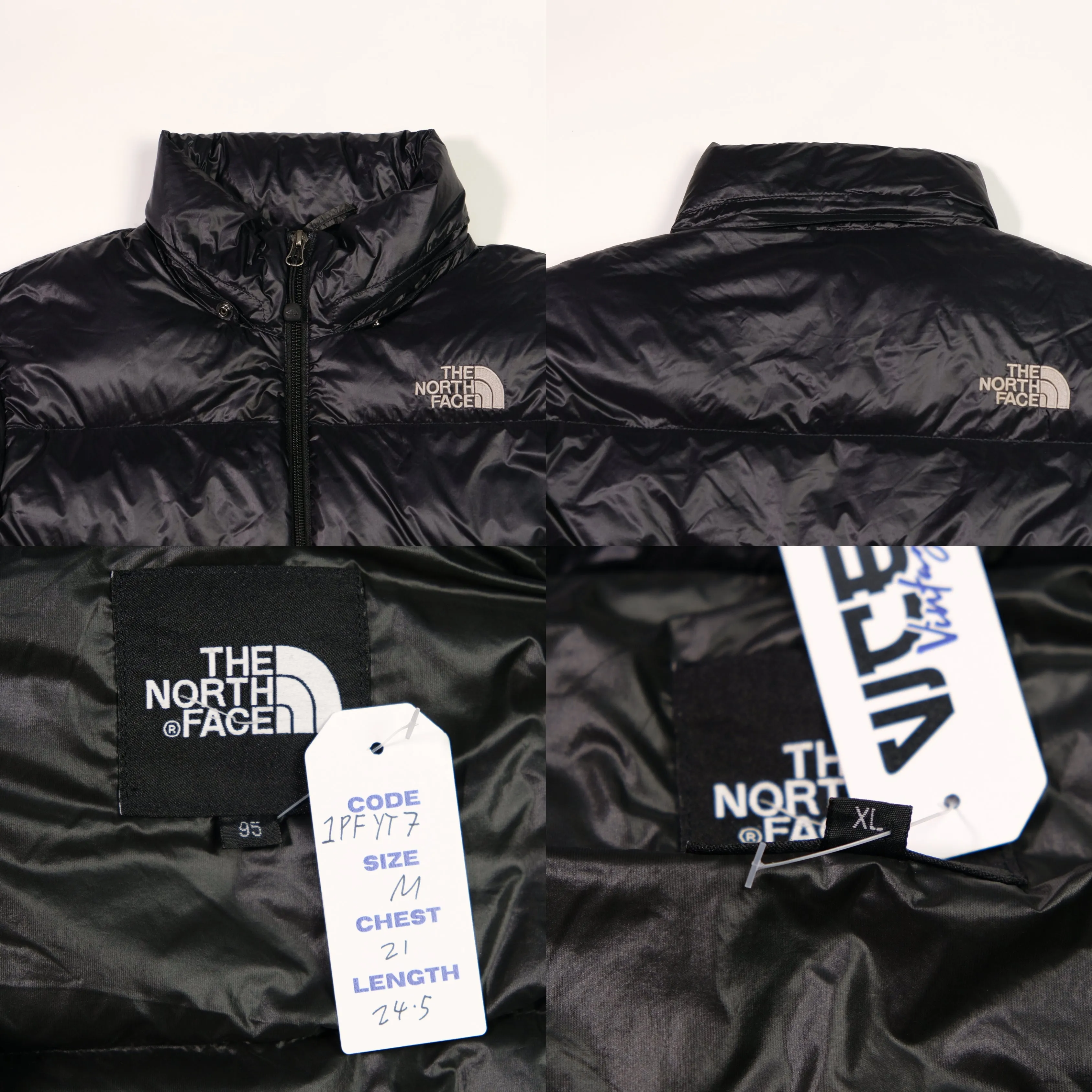 The North Face Nuptse 900 Black Down Puffer Jacket Womens Medium/Large