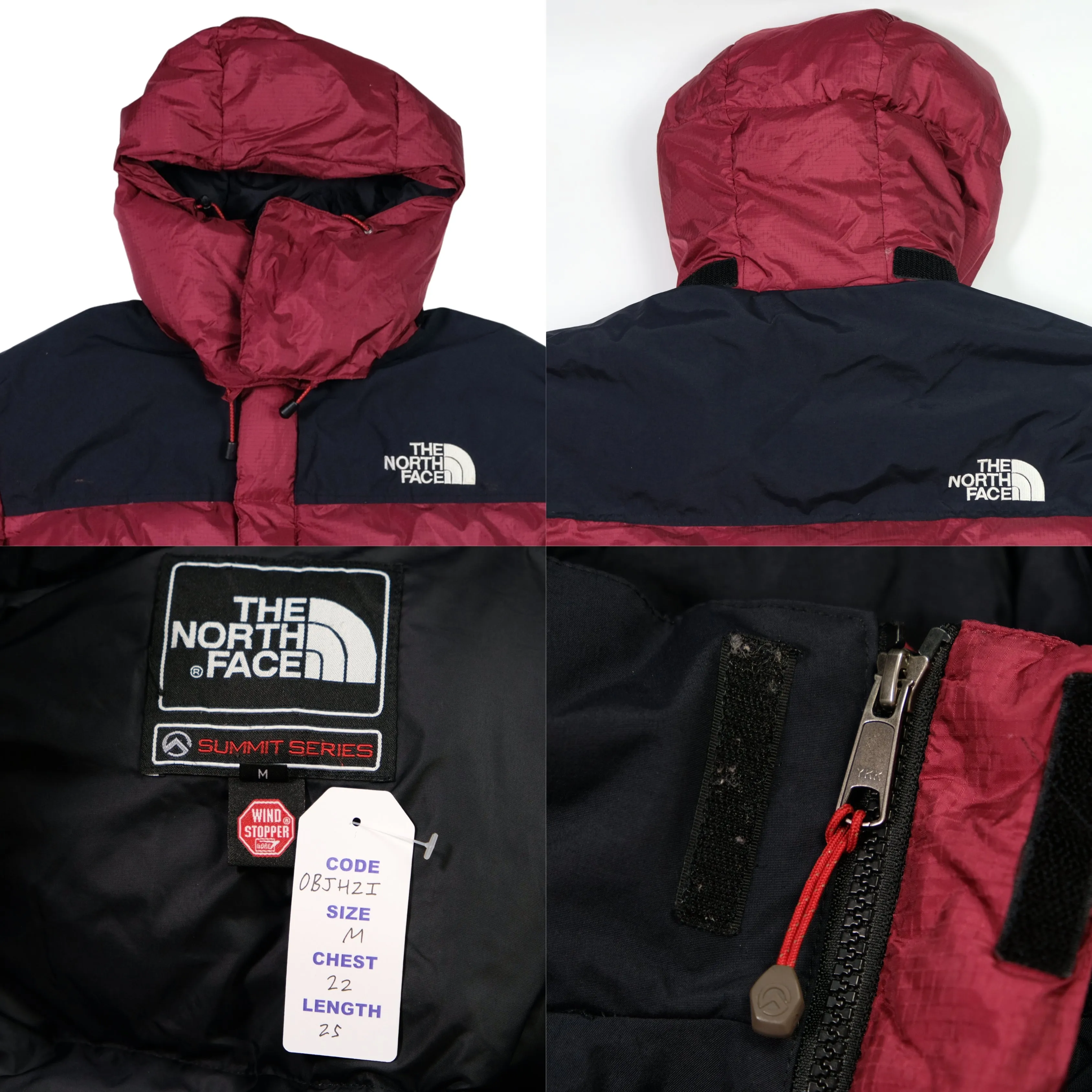 The North Face Summit Series Baltoro 700 Burgundy Down Puffer Jacket Medium