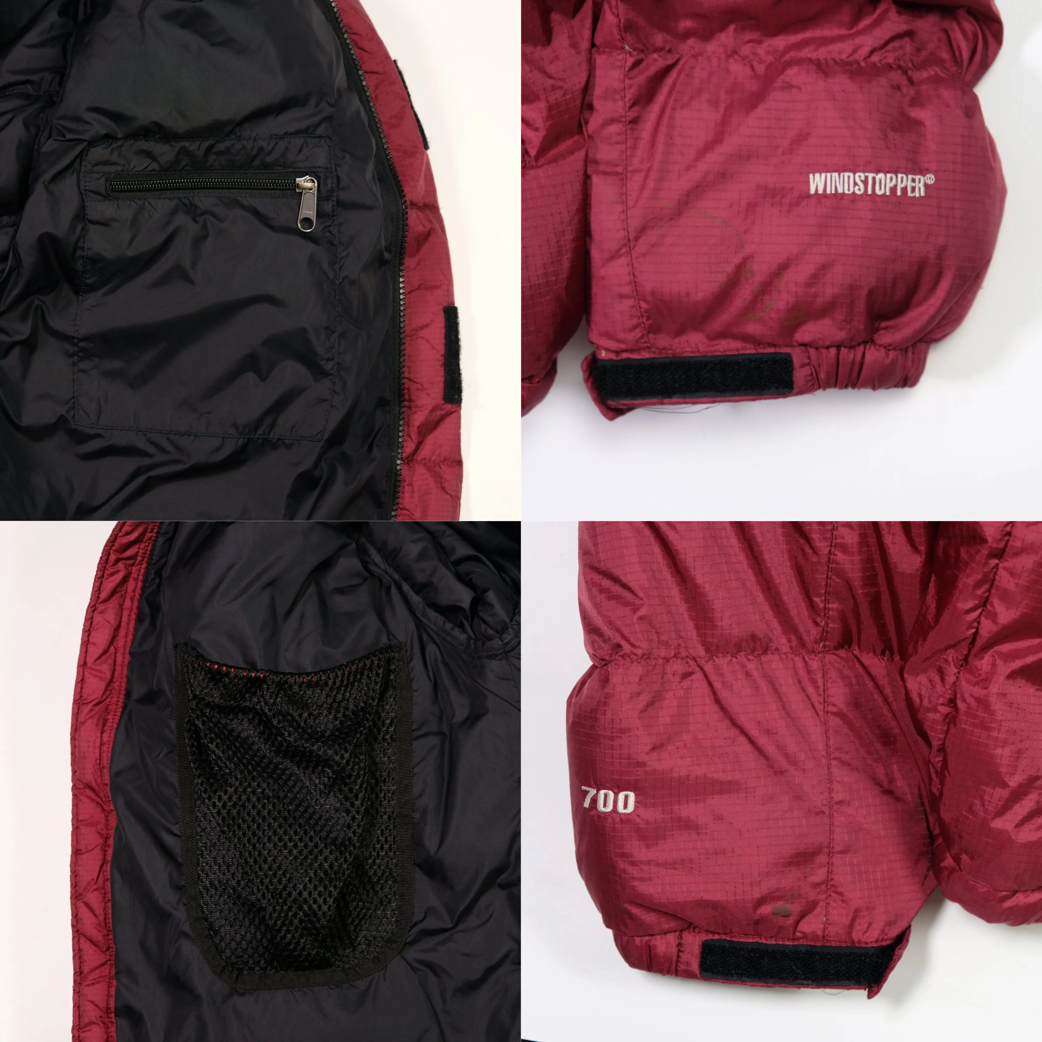 The North Face Summit Series Baltoro 700 Burgundy Down Puffer Jacket Medium