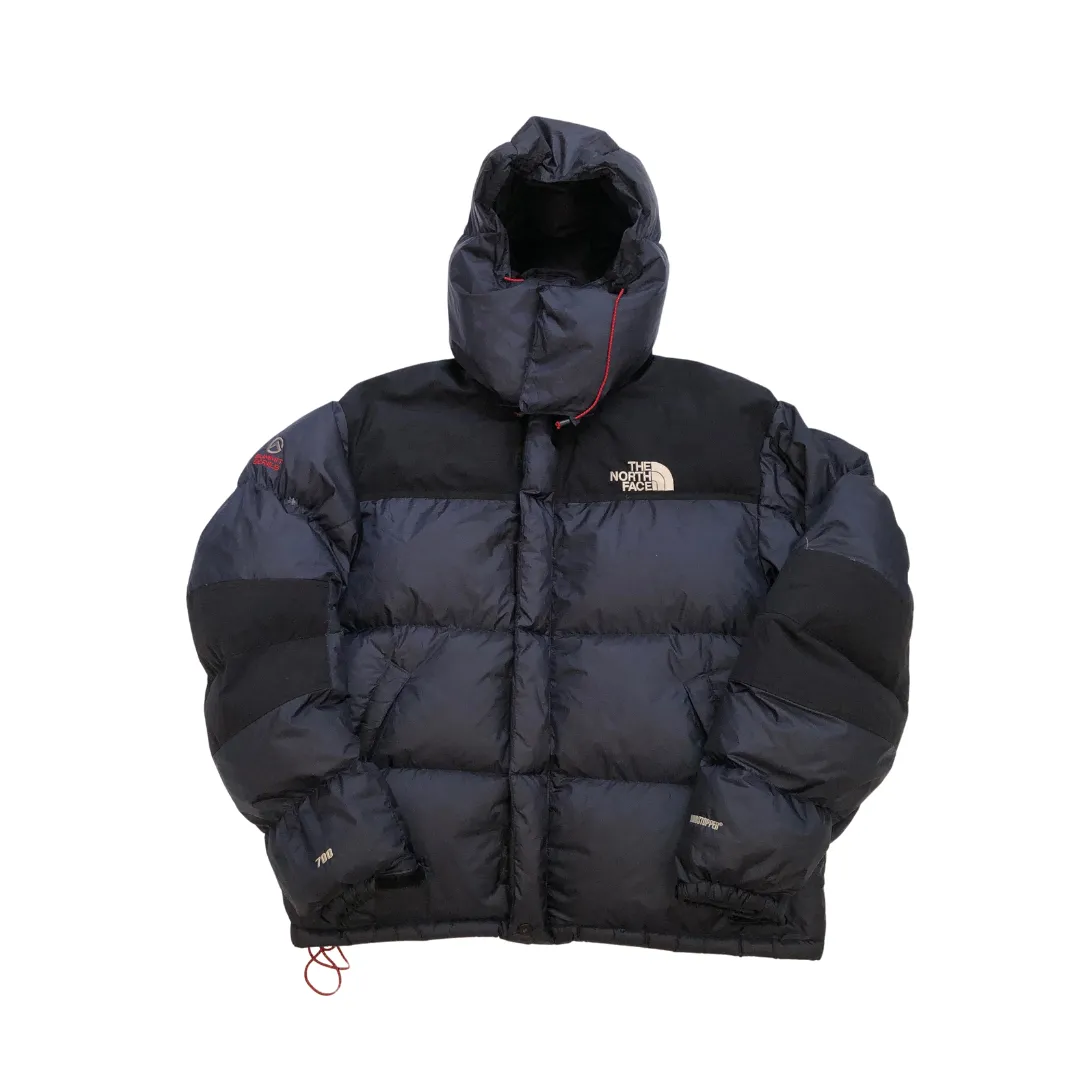 The North Face Summit Series Baltoro 700 Navy/Black Down Puffer Jacket Large