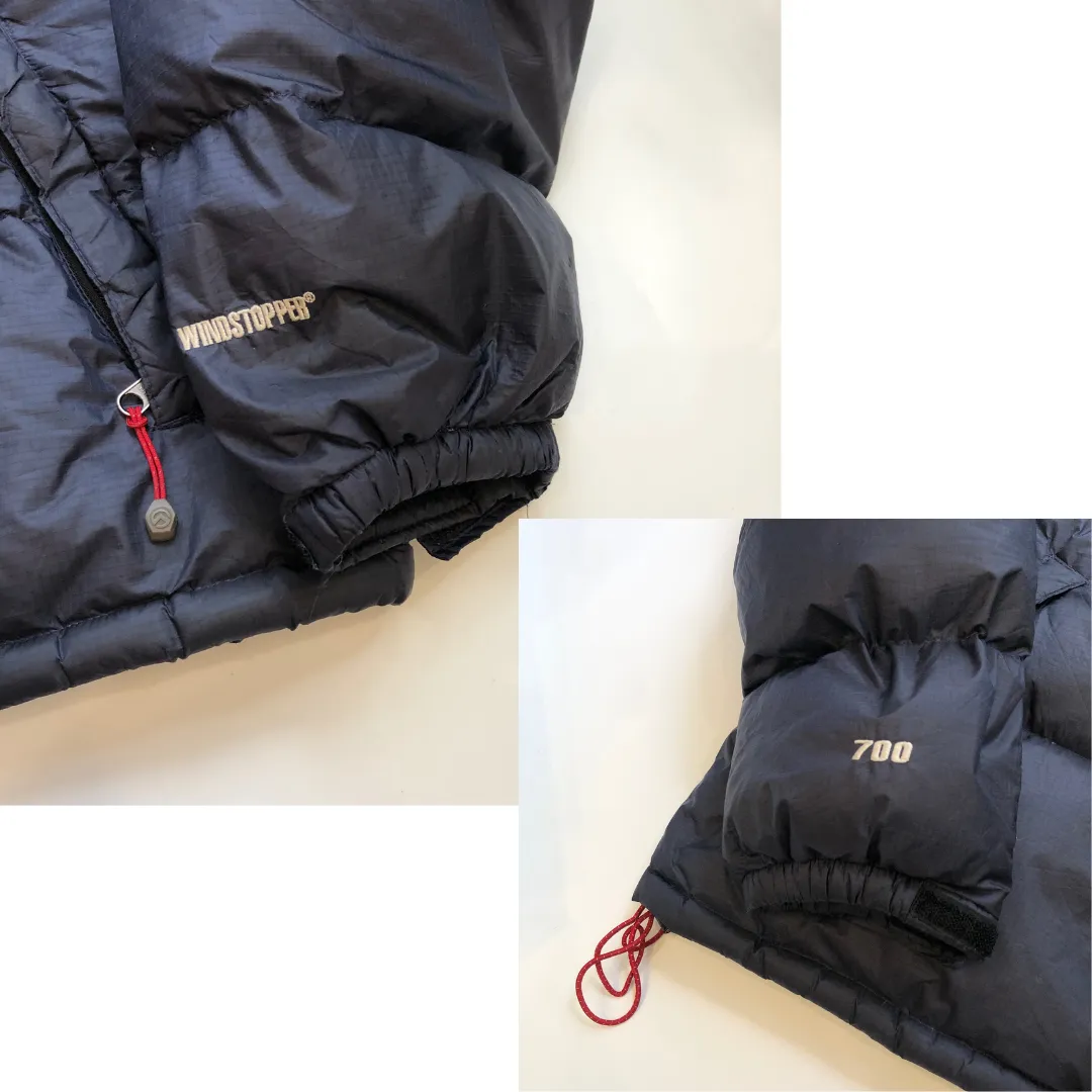 The North Face Summit Series Baltoro 700 Navy/Black Down Puffer Jacket Large