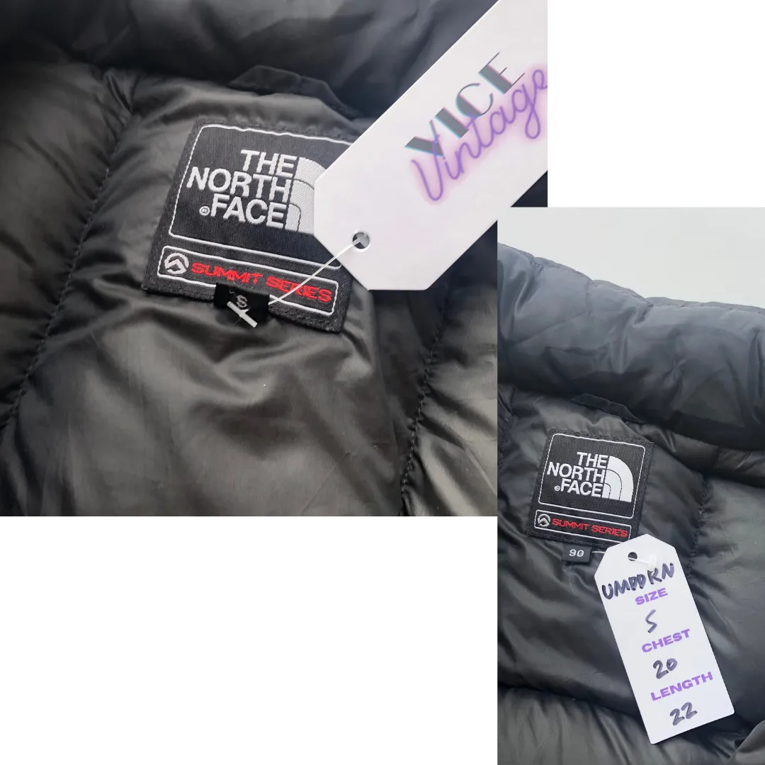 The North Face Summit Series Nuptse 800 Black Down Puffer Jacket Medium