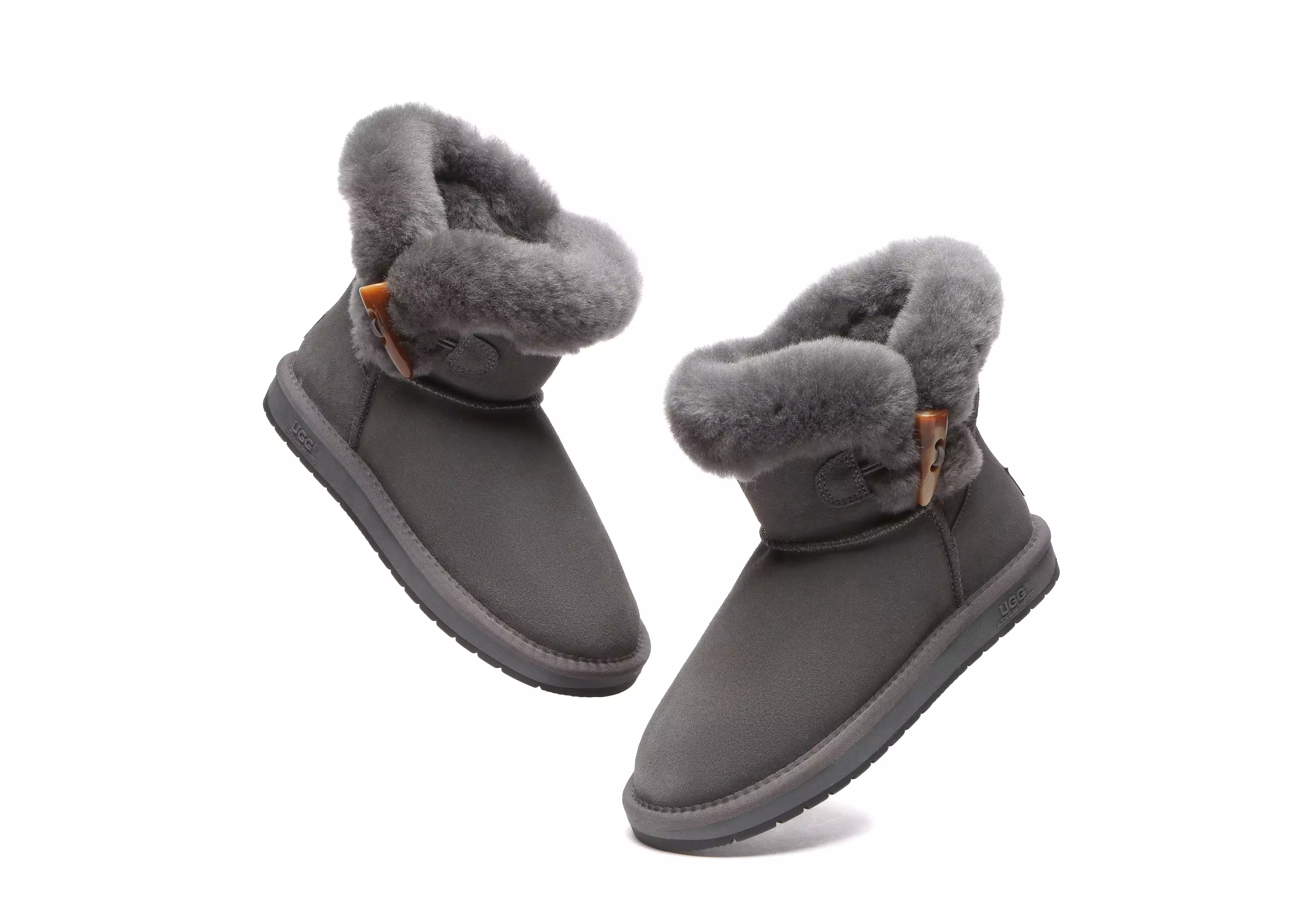 UGG Australian Shepherd Tiara Fluffy Top Women Mini Ugg Boots