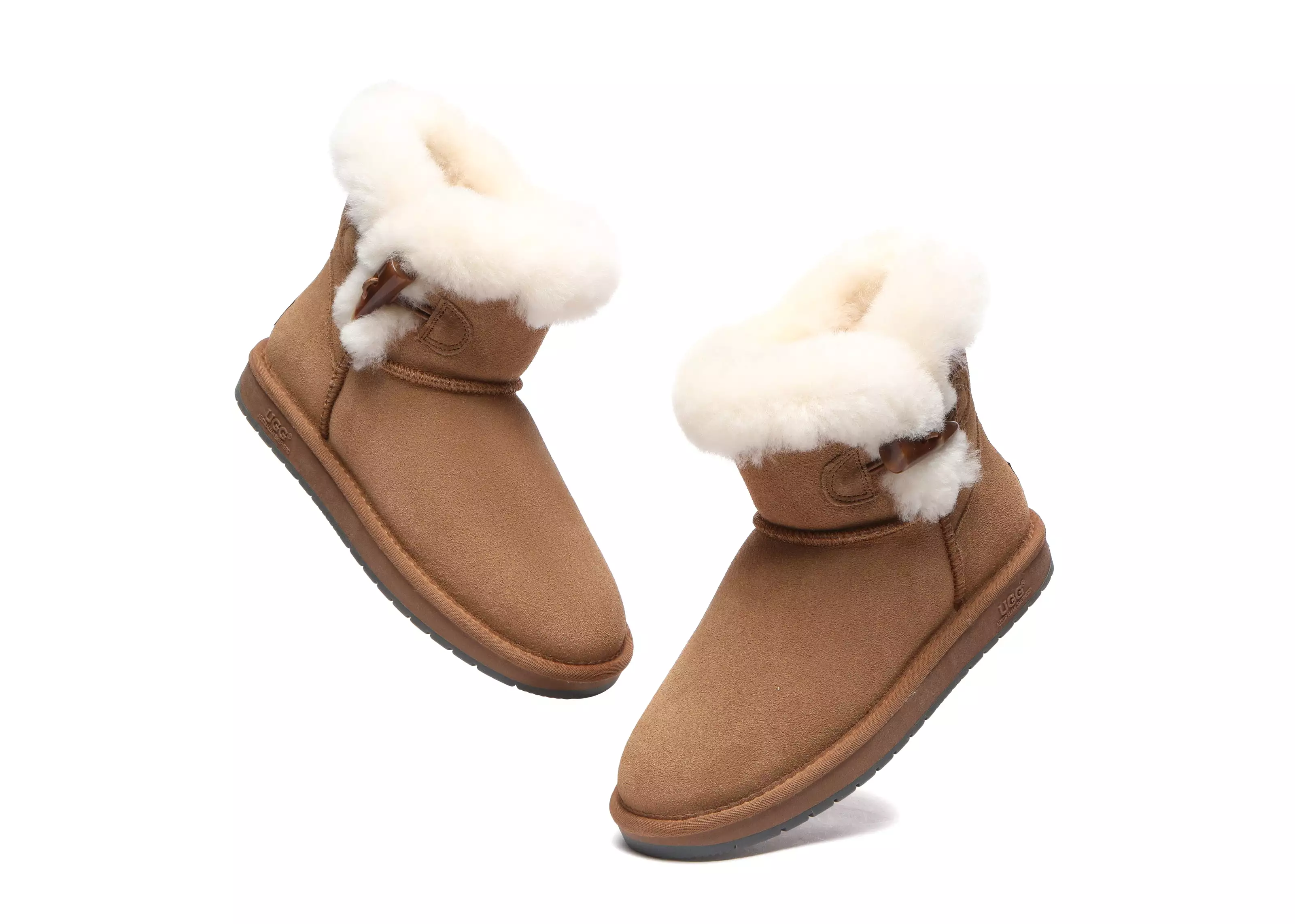 UGG Australian Shepherd Tiara Fluffy Top Women Mini Ugg Boots