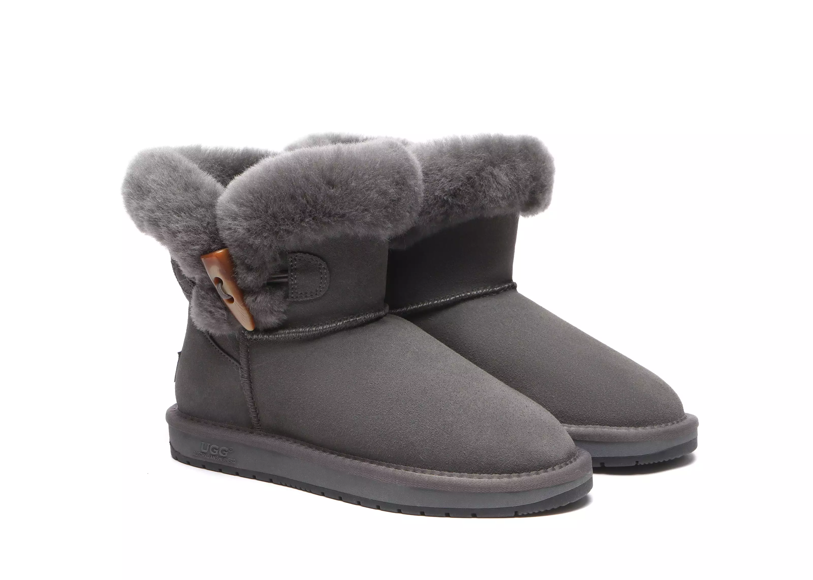 UGG Australian Shepherd Tiara Fluffy Top Women Mini Ugg Boots