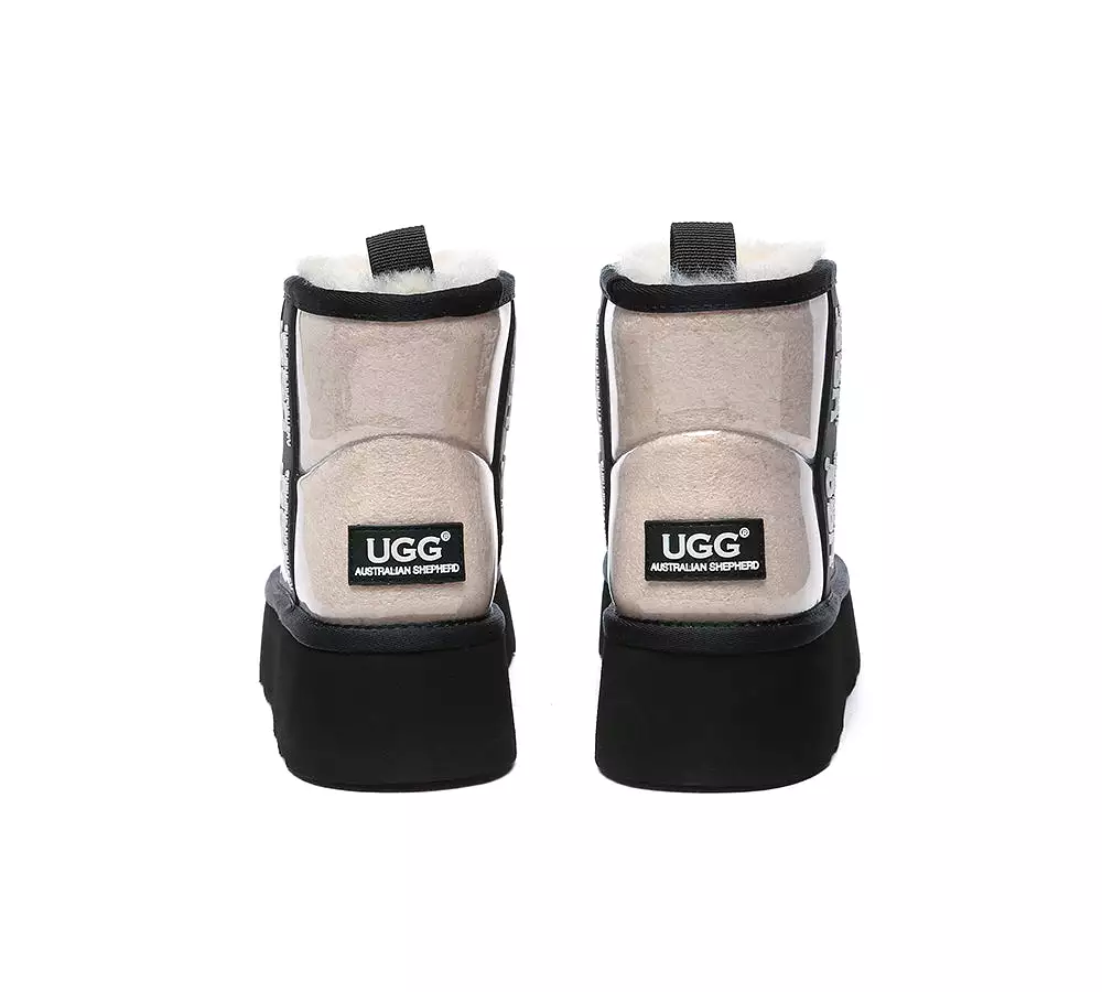 UGG AUSTRALIAN SHEPHERD Ugg Boots Clear Waterproof And Shearling Women Coated Classic Platform