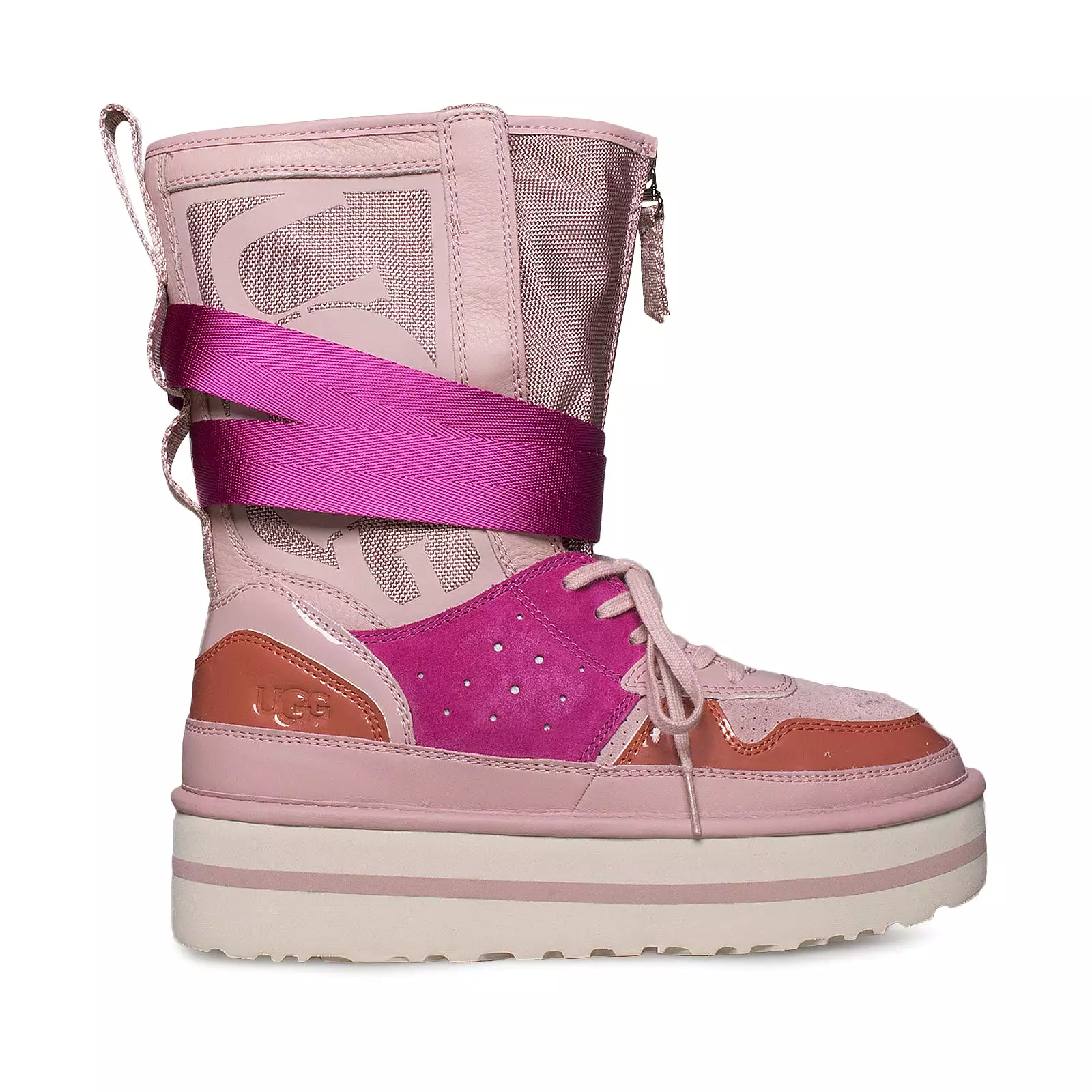 UGG Pop Punk High Top Pink Crystal Sneakers - Women's