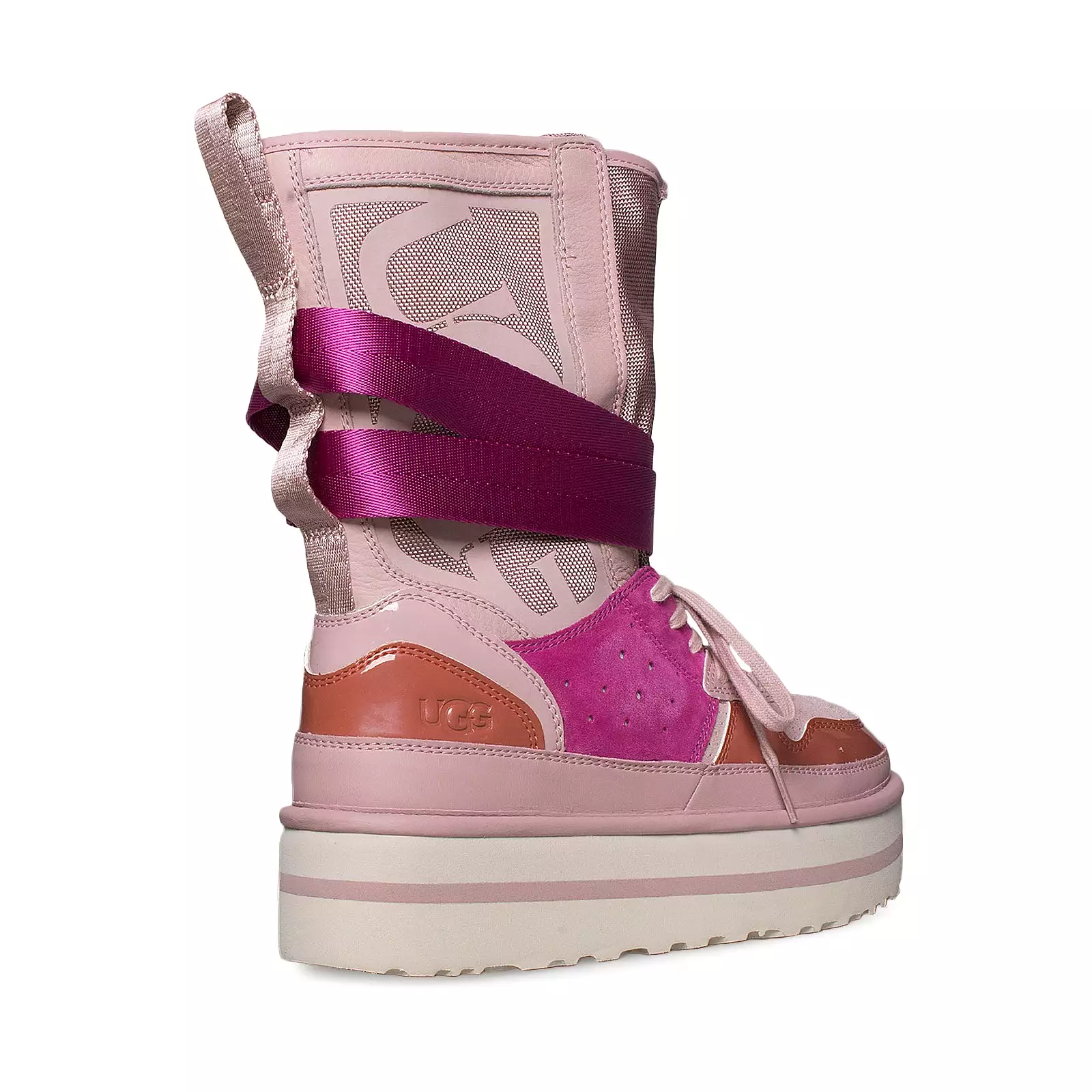 UGG Pop Punk High Top Pink Crystal Sneakers - Women's