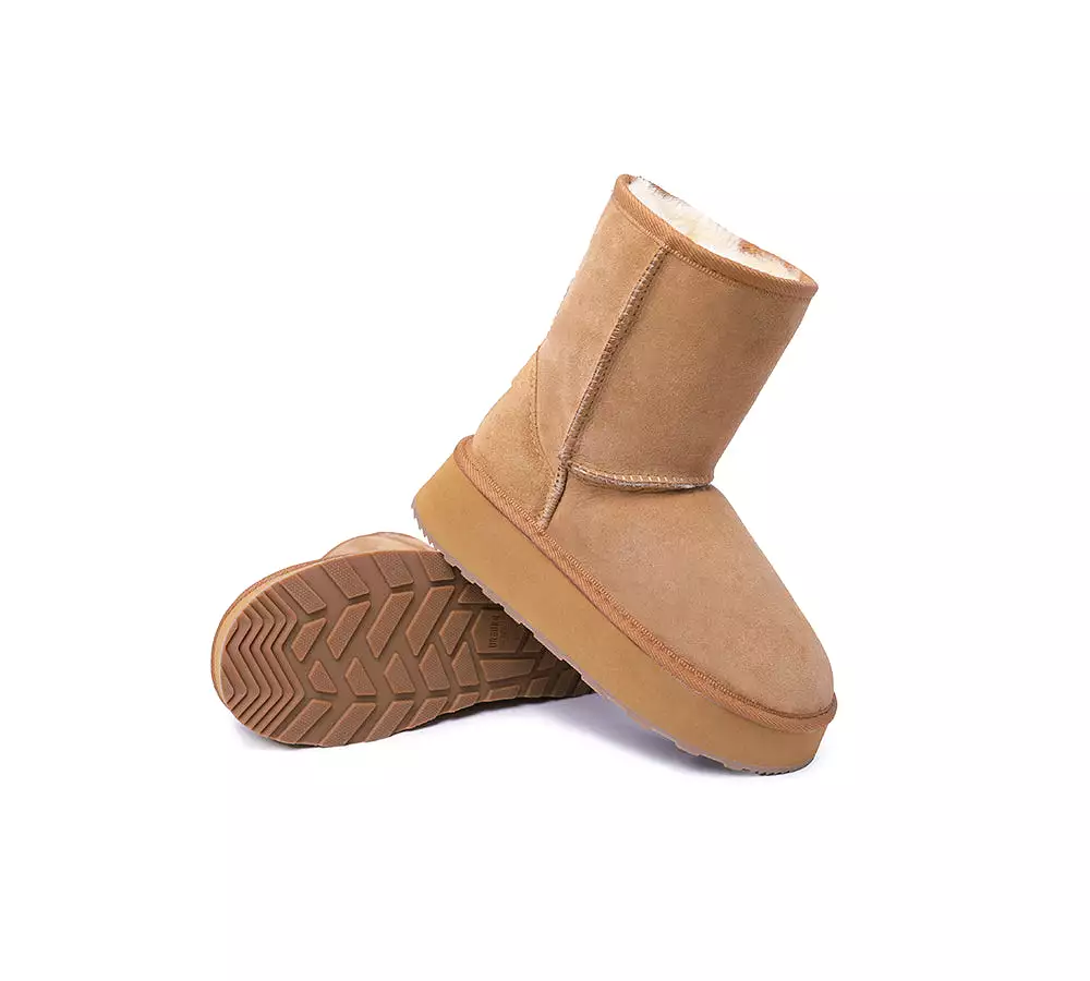 Urban UGG Australian Made Sheepskin Wool Boots Short Platform