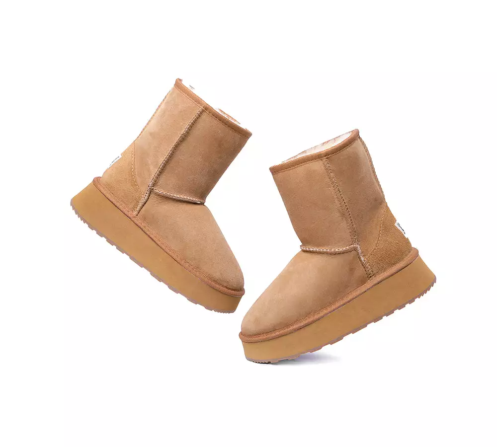 Urban UGG Australian Made Sheepskin Wool Boots Short Platform