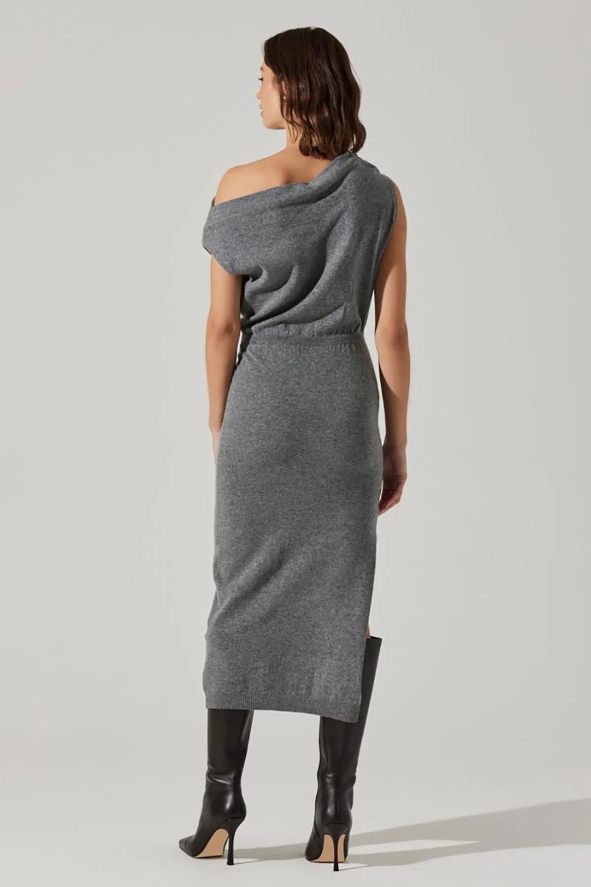 Val Sweater Dress - Charcoal