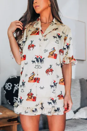 Vintage Cowboy Pajama Set