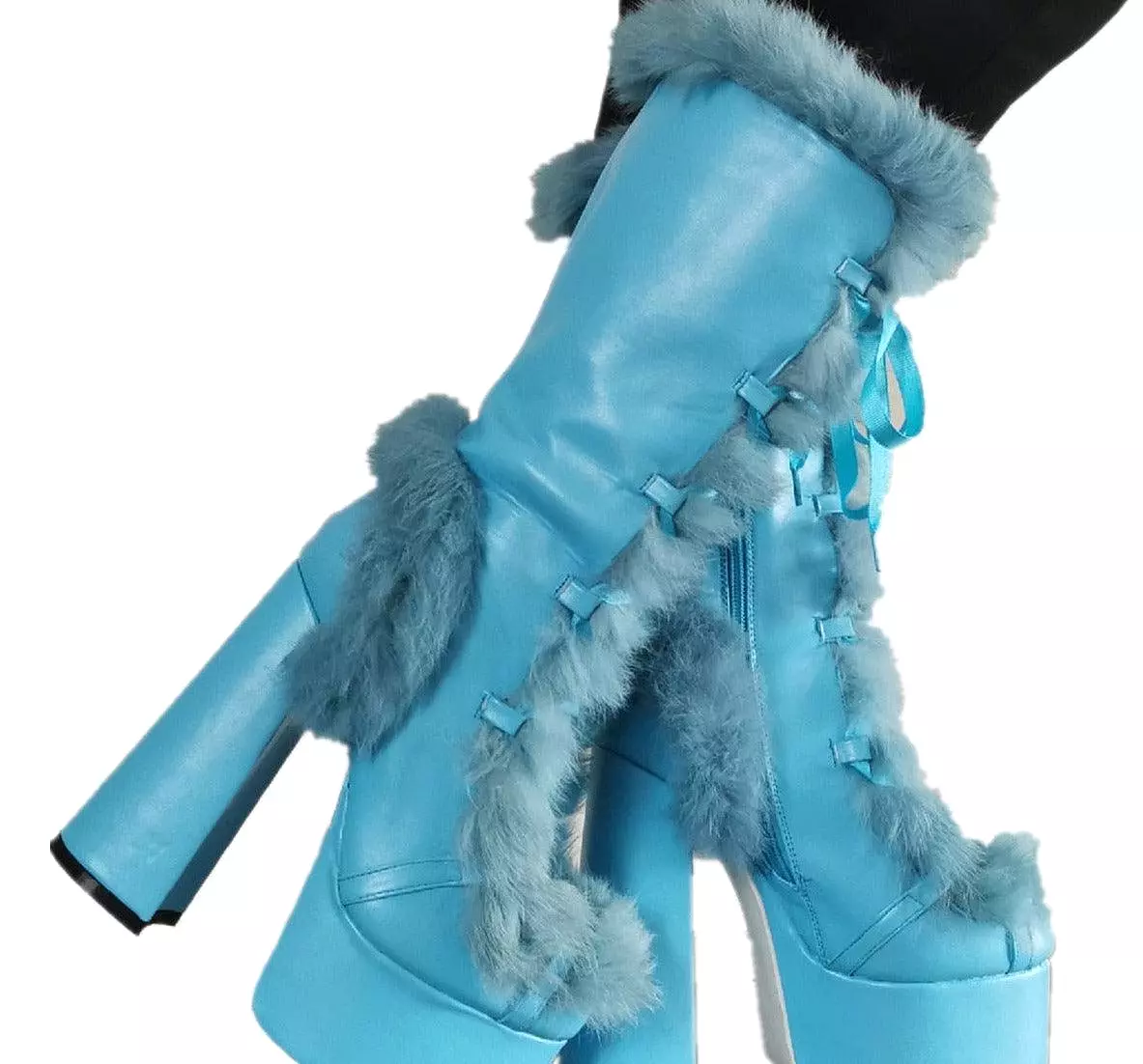 Warm High Heels Platform Boots