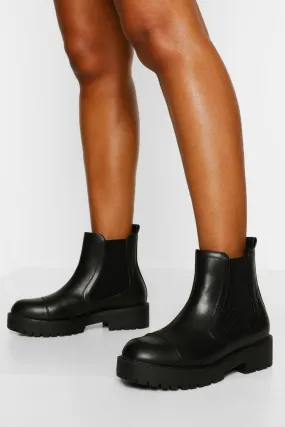 Wide Width Chunky Chelsea Boots