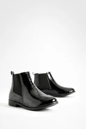 Wide Width Croc Chelsea Boots