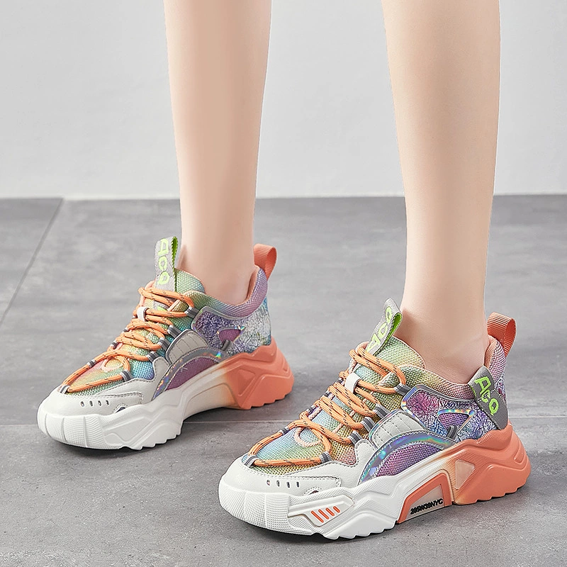 Women Colorblock Luminous Sneakers 