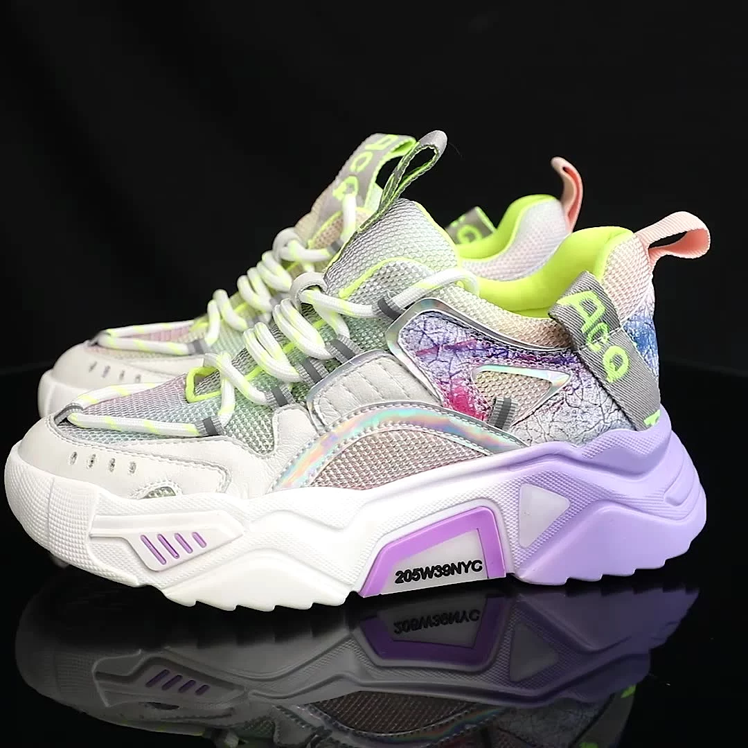 Women Colorblock Luminous Sneakers 