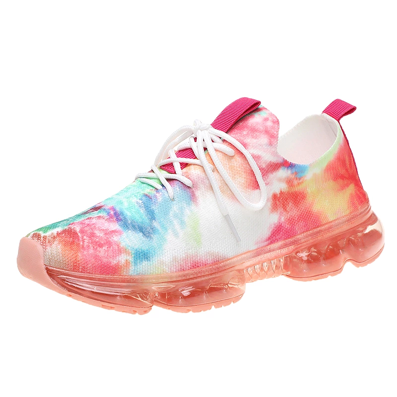 Women Colorful Lace-Up Sneakers 