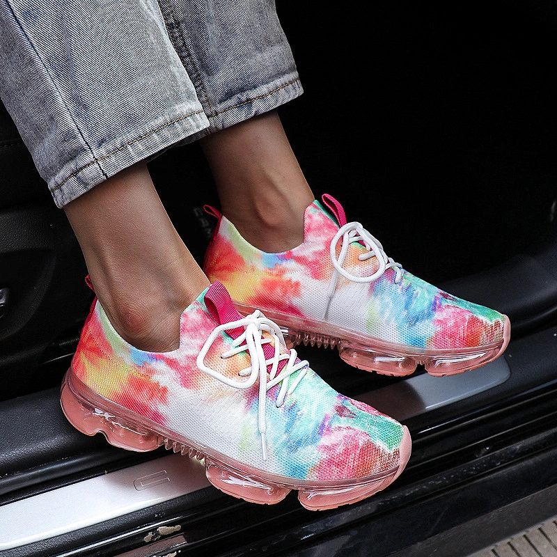 Women Colorful Lace-Up Sneakers 