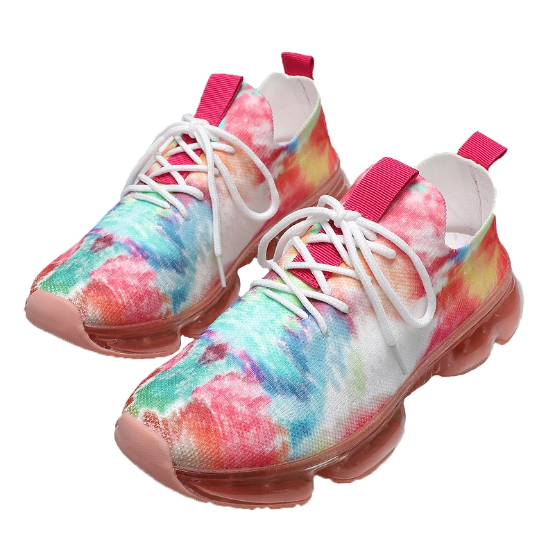 Women Colorful Lace-Up Sneakers 