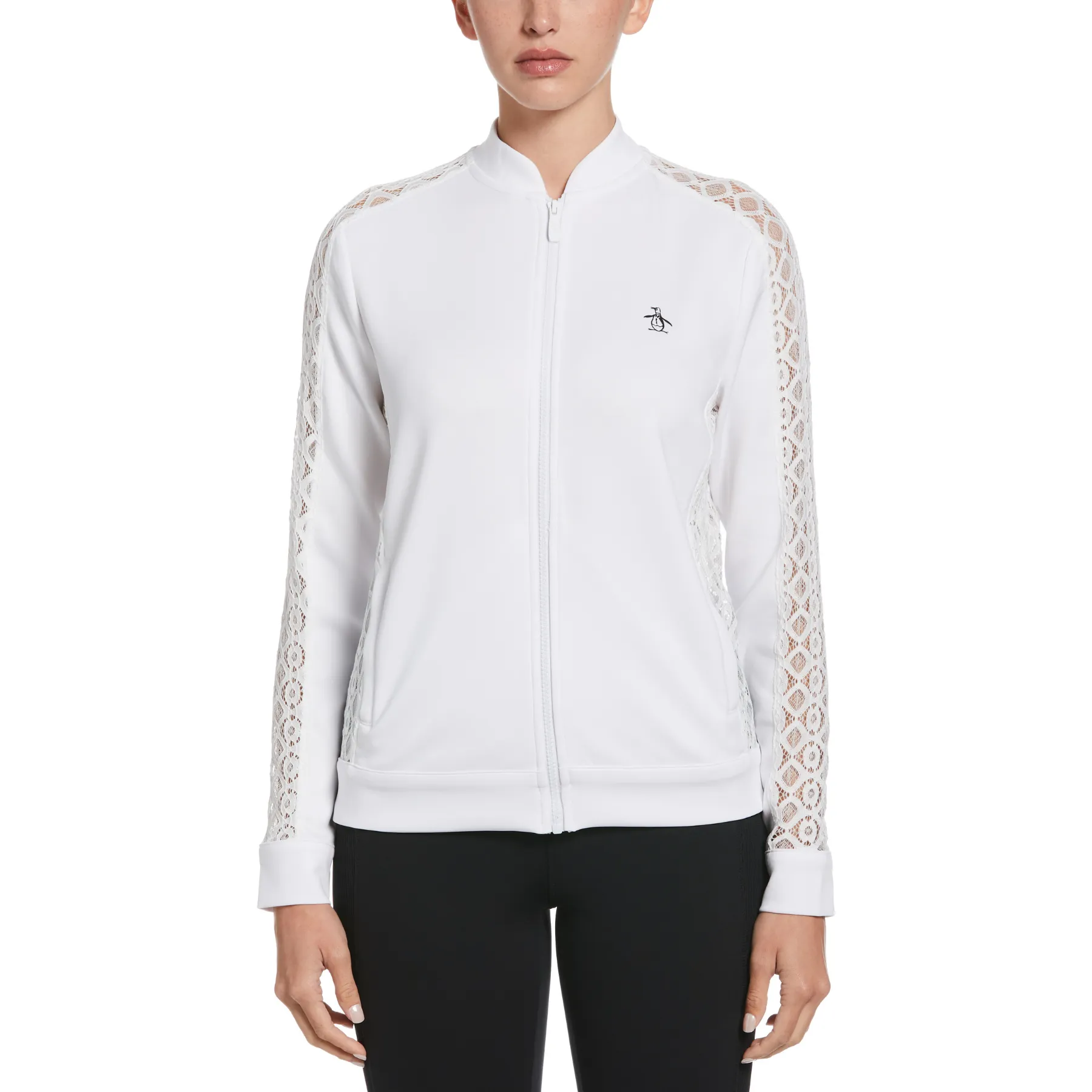 Women's Knit Tennis Sweater In Bright White