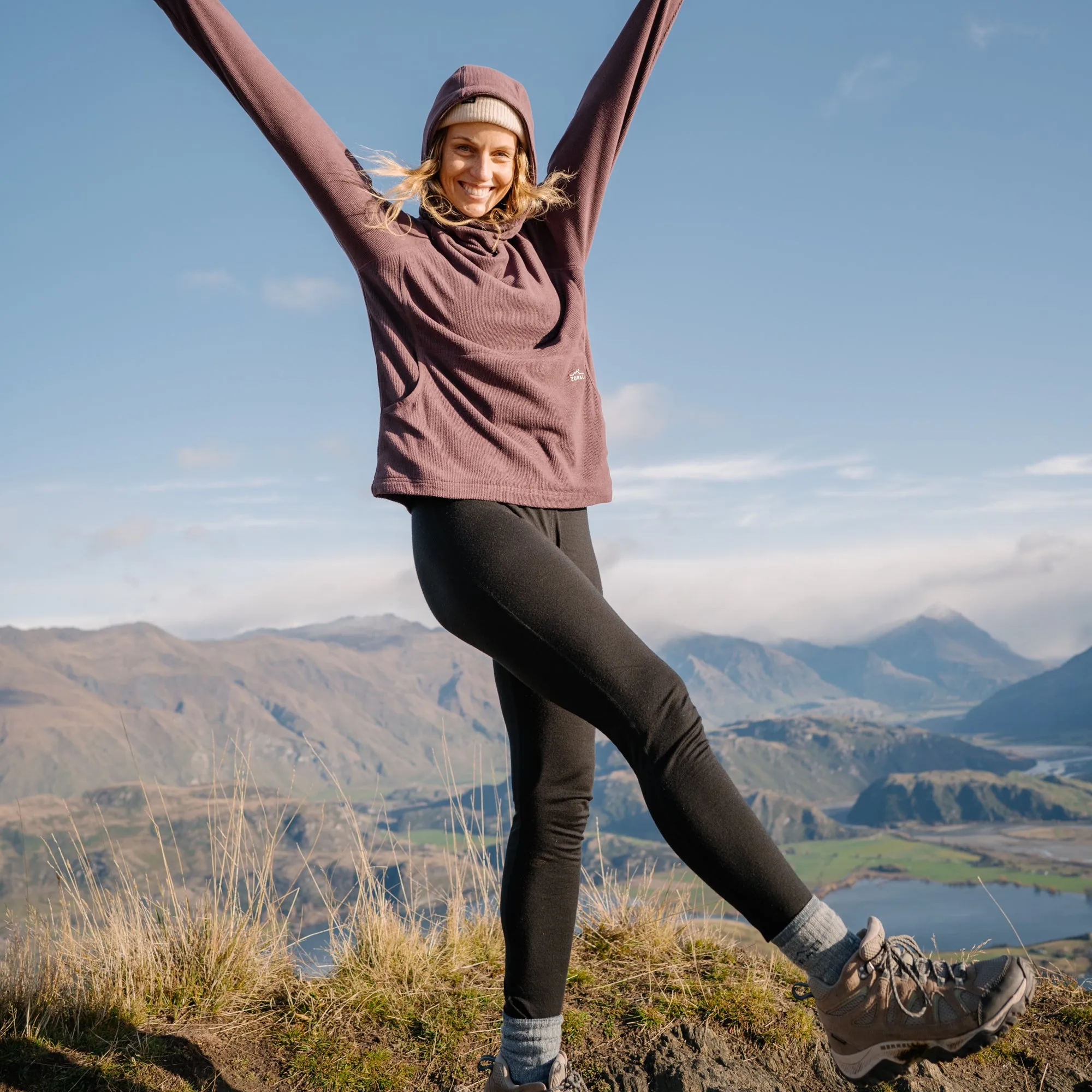 Womens Merino Leggings Black